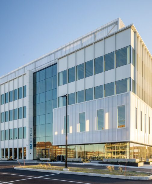 photo of a life science building in waltham