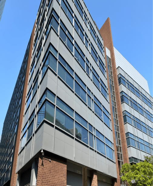 image of the corner of a lab building