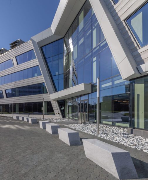 photo of a lab building in waltham